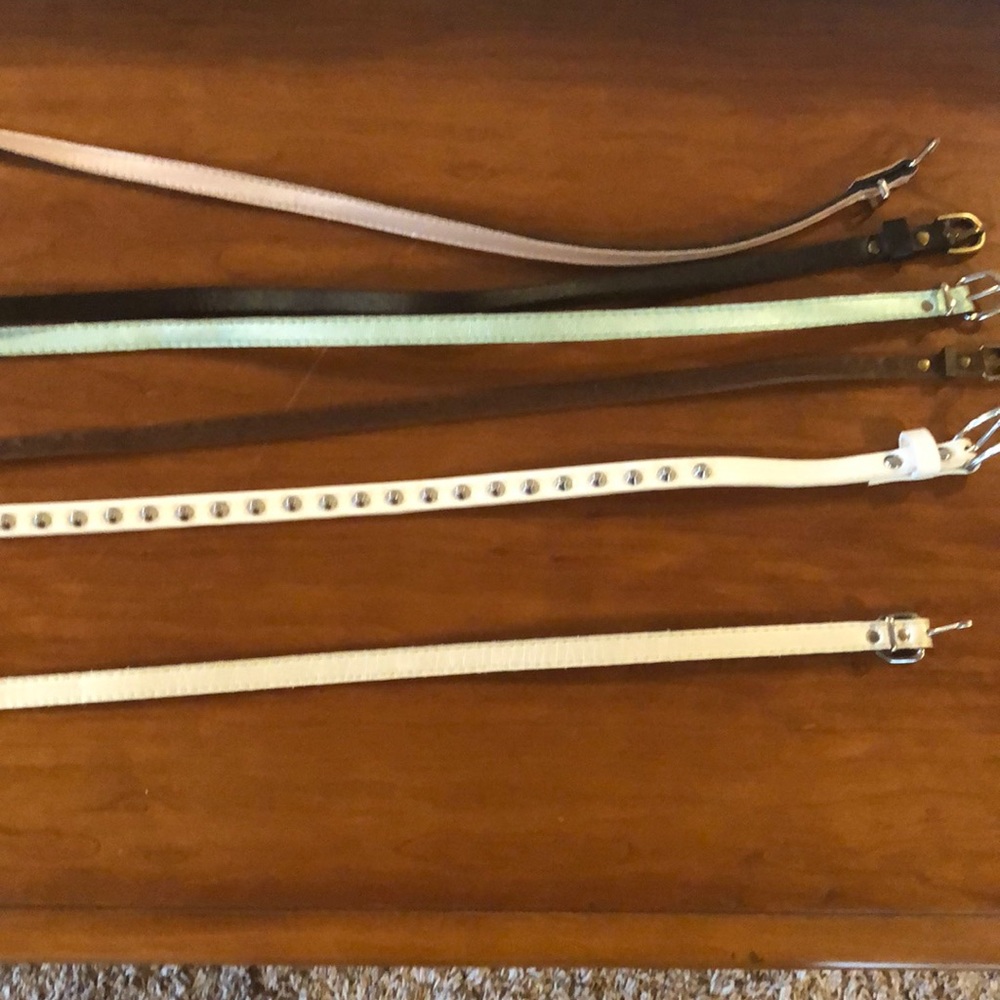 Five size small belts.